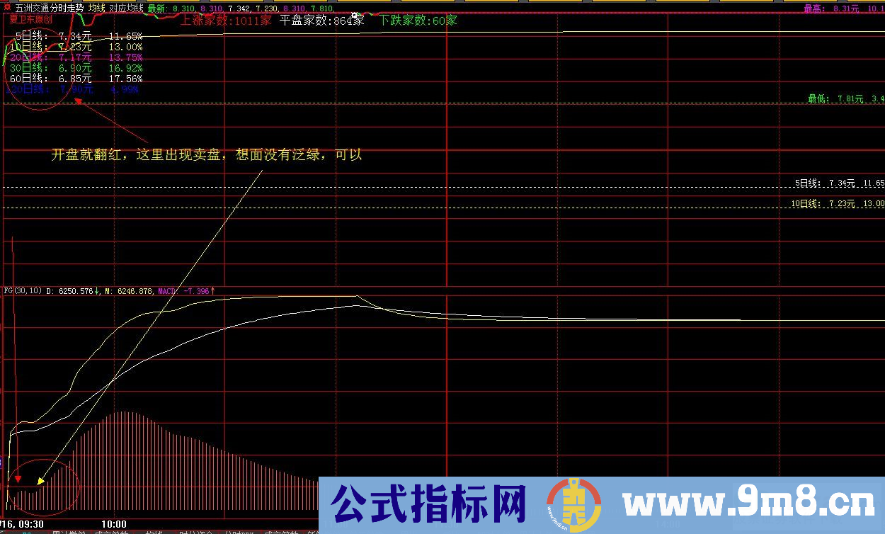 大智慧分时指标（源码 附图）