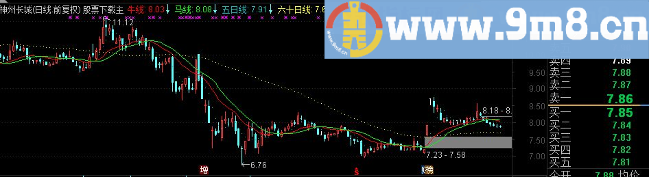 通达信牛线马线主图指标 源码