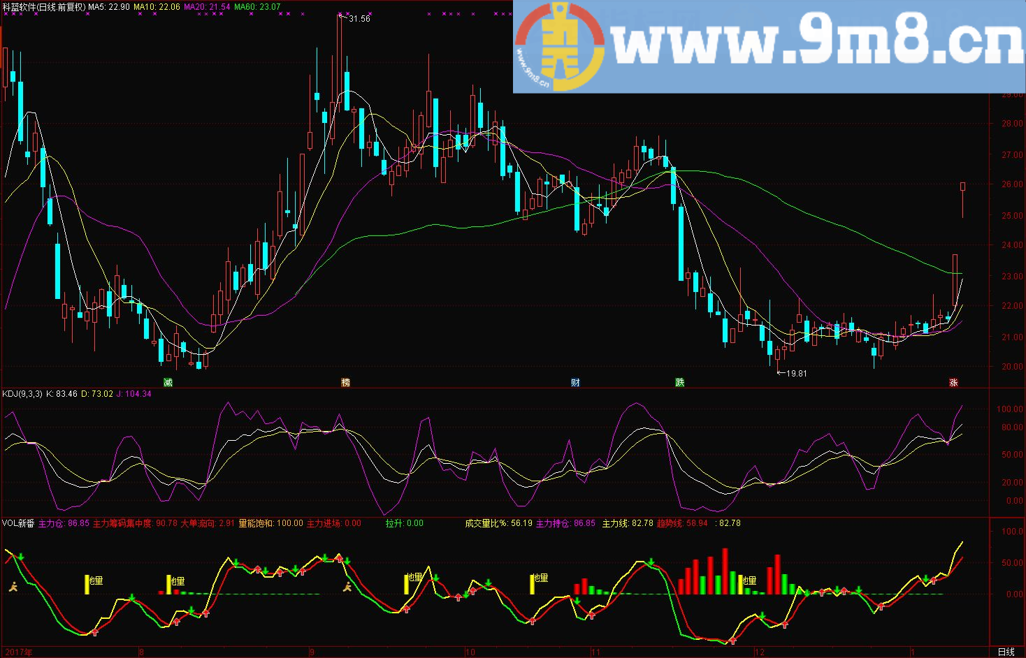 VOL新番 通达信副图指标 源码