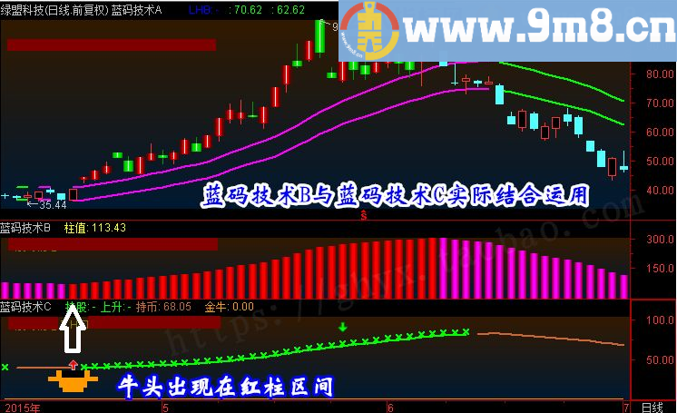 tne版本方便通达信使用 蓝码技术 通达信主图/副图/选股指标 贴图