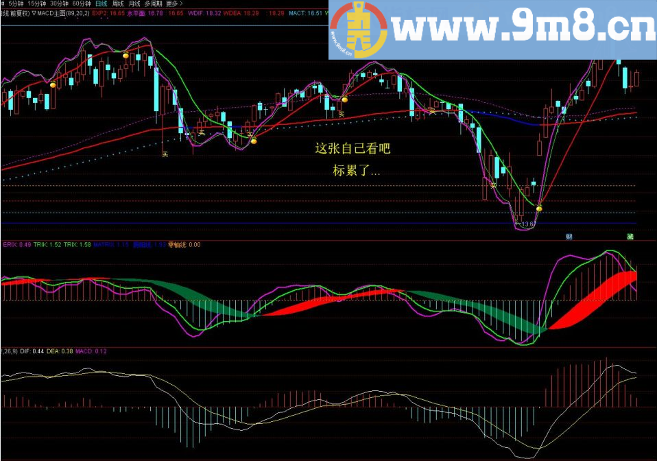 廷进MACD 通达信副图指标 源码 贴图 颠覆性创新