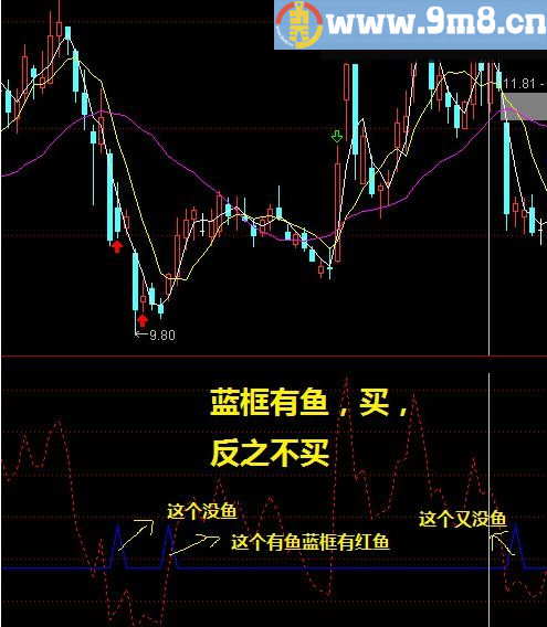 鱼网兜鱼 通达信副图指标 贴图 无未来 无密码