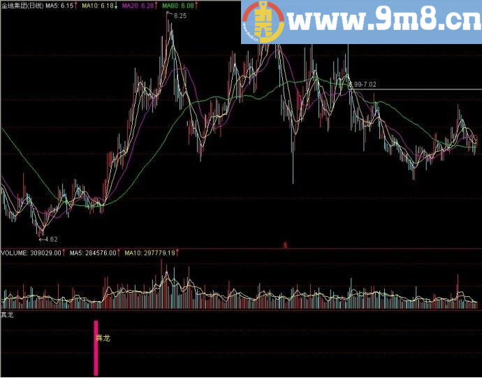 真龙 通达信副图指标 源码 贴图