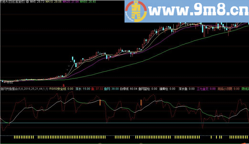 鱼网兜鱼整合优化版 通达信指标 源码 贴图