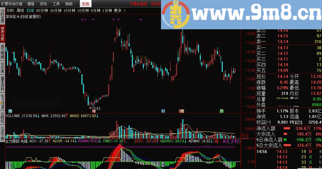 主力跟踪-先锋 通达信指标 源码 贴图