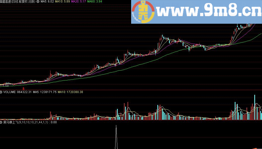 黑马草上飞 通达信指标 源码 贴图