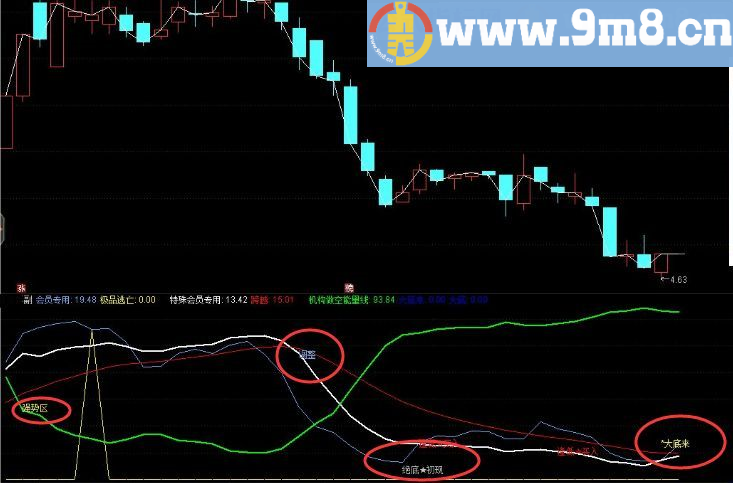 【私密绝招】自用五年绝招【极品逃顶抄底】准确率高达95%，指标+用法+图示 该指标在各分时图上均适用