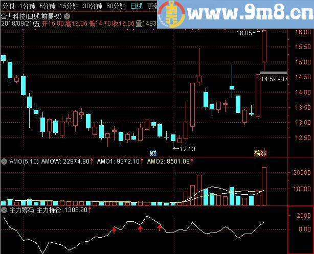 主力筹码 通达信副图指标 源码 贴图