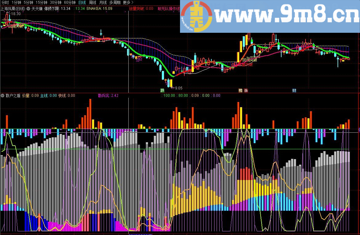 散户之盾 通达信副图指标 贴图