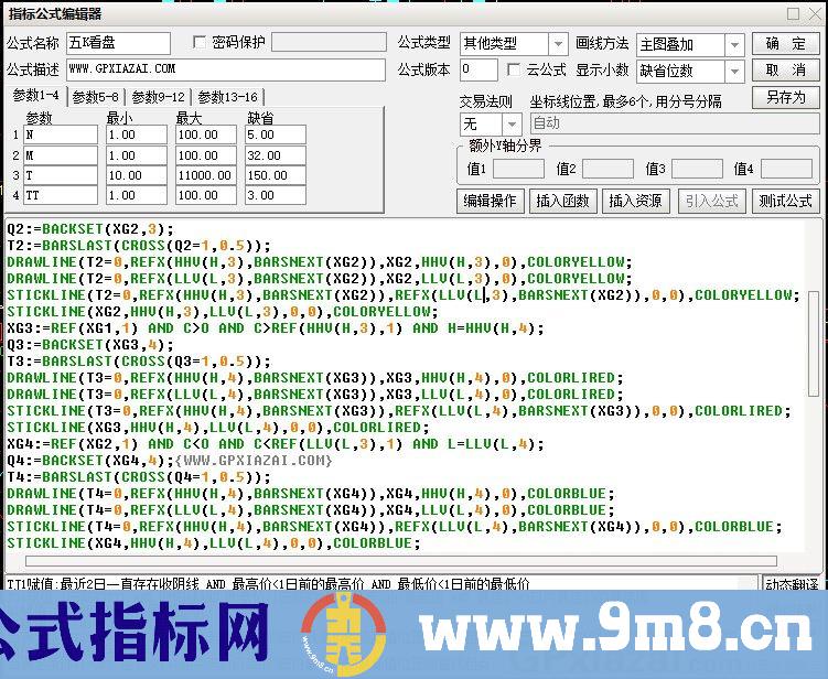 五K看盘 五K抓跌势 通达信主图指标 九毛八公式指标网