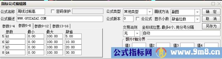 优化的周线过前高选股预警 通达信周线选股预警指标 源码 贴图