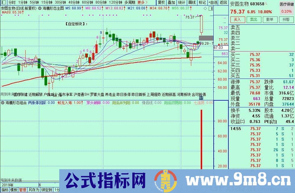 主力进场抢筹 通达信选股/预警指标 源码 贴图 无未来