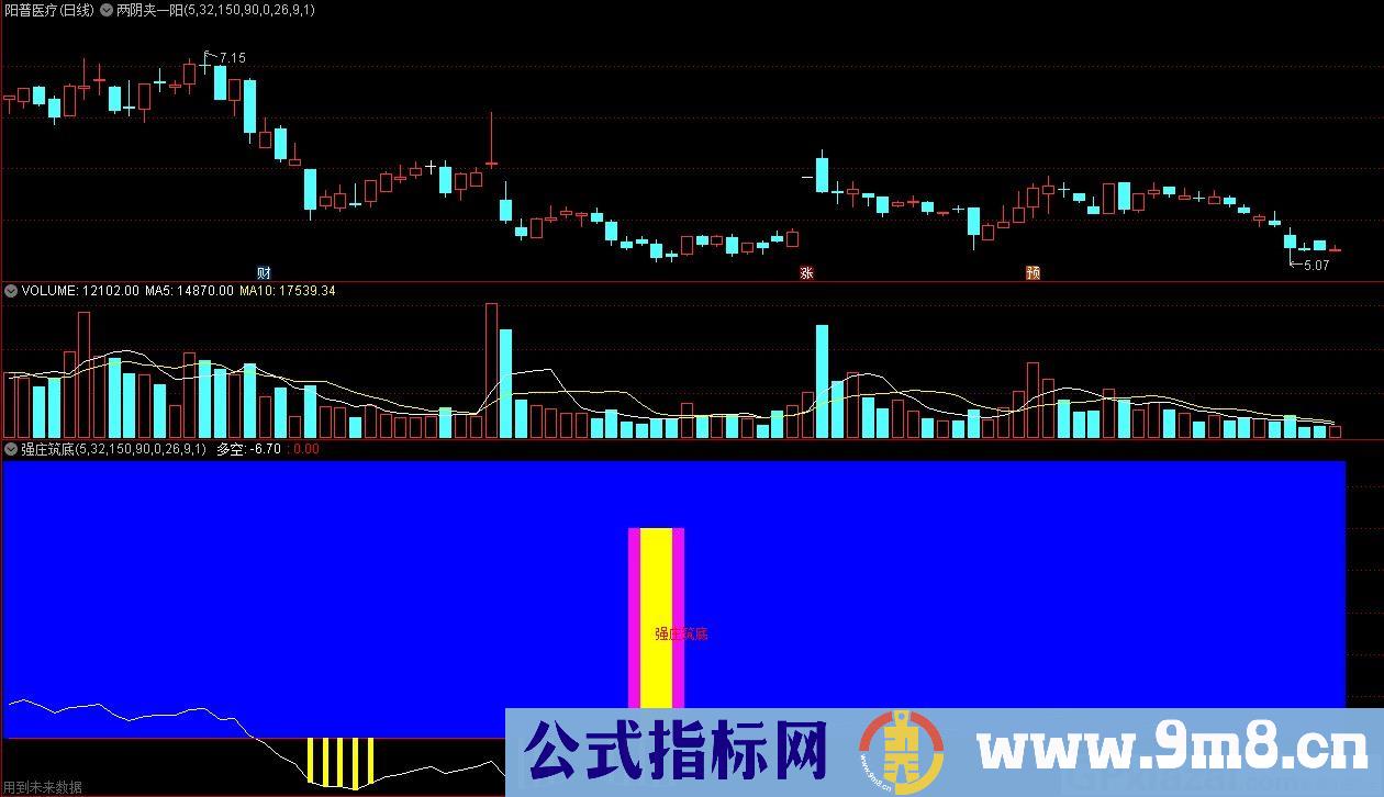 强庄筑底 多空 通达信副图指标 源码 贴图
