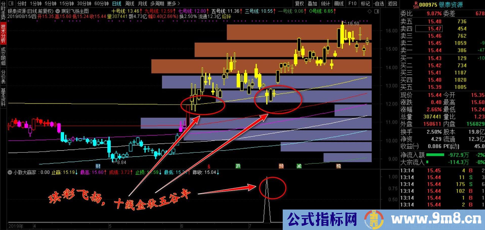 琪彩飞扬 通达信主图指标 贴图 