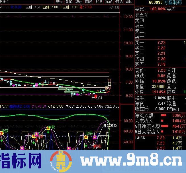金牌黑马非常好用 通达信副图指标 源码 贴图 无未来