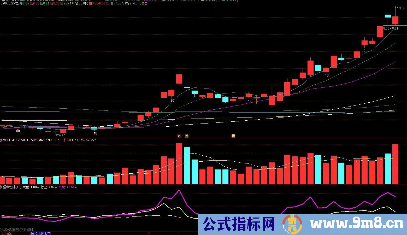 强者恒强 通达信副图指标 贴图 完全加密 使用方法