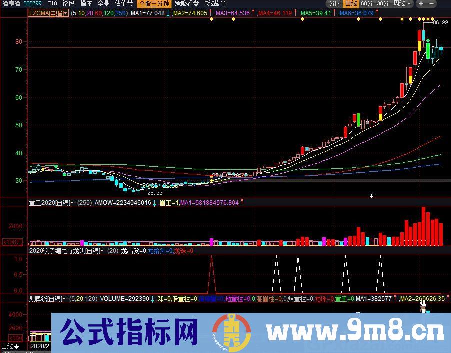 VIP指标 量王2020 量王叠现 通达信副图指标 贴图 加密不限时 使用方法