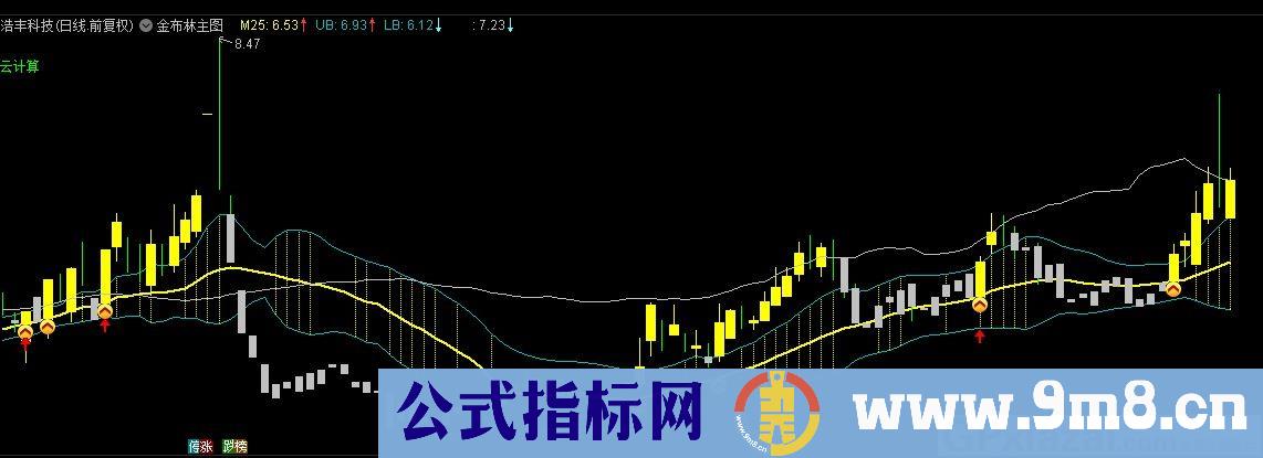 金布林 通达信主图指标 九毛八公式指标网