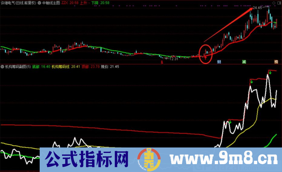 通达信机构筹码副图指标 准确率95%以上 源码 贴图