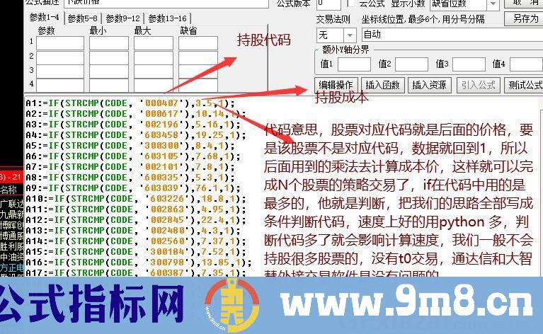 持股买卖交易策略 通达信副图指标 九毛八公式指标网