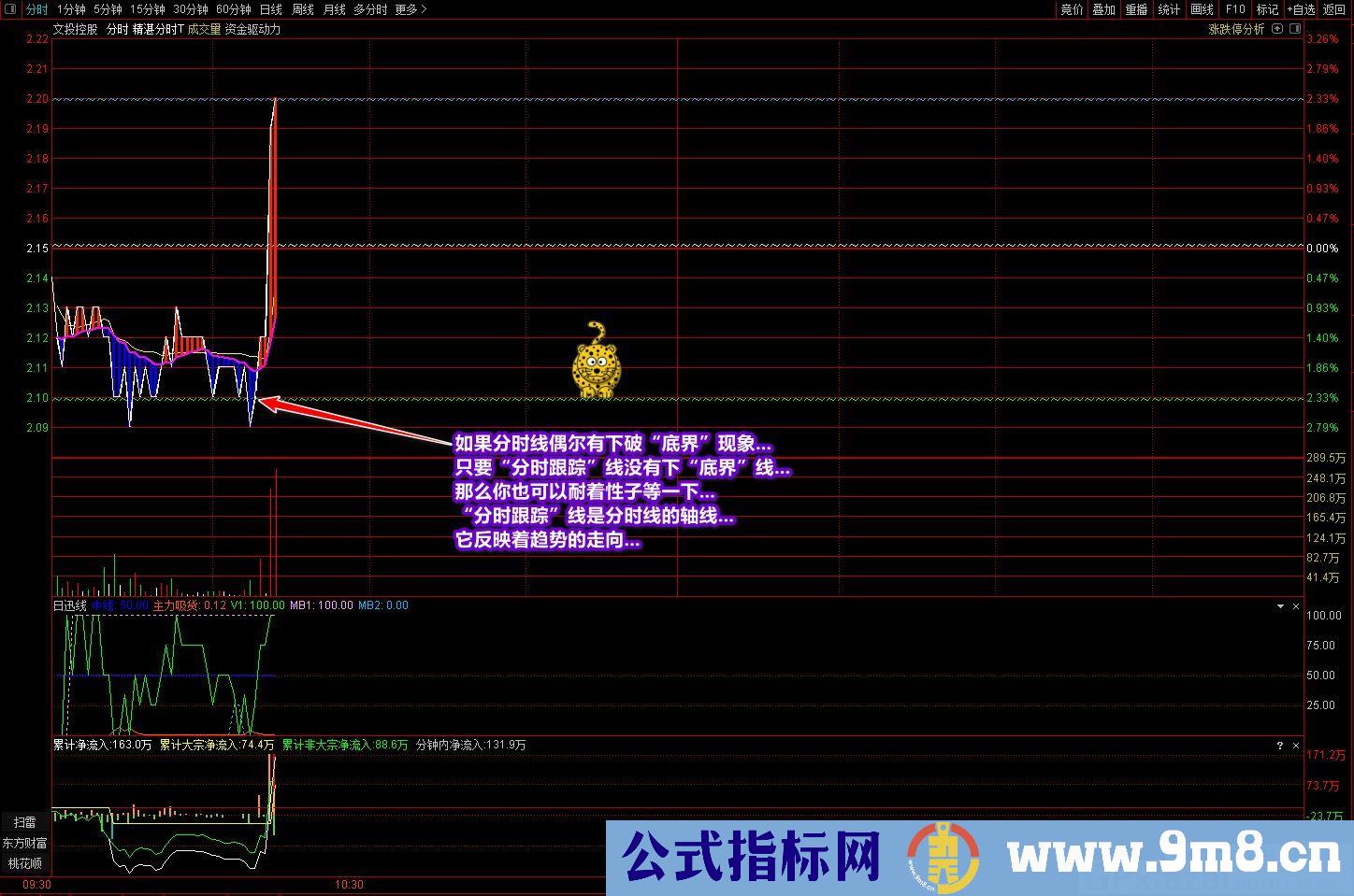 廷进 精湛分时T 把握和看到趋势运行轨迹 通达信主图指标 源码 贴图 无未来