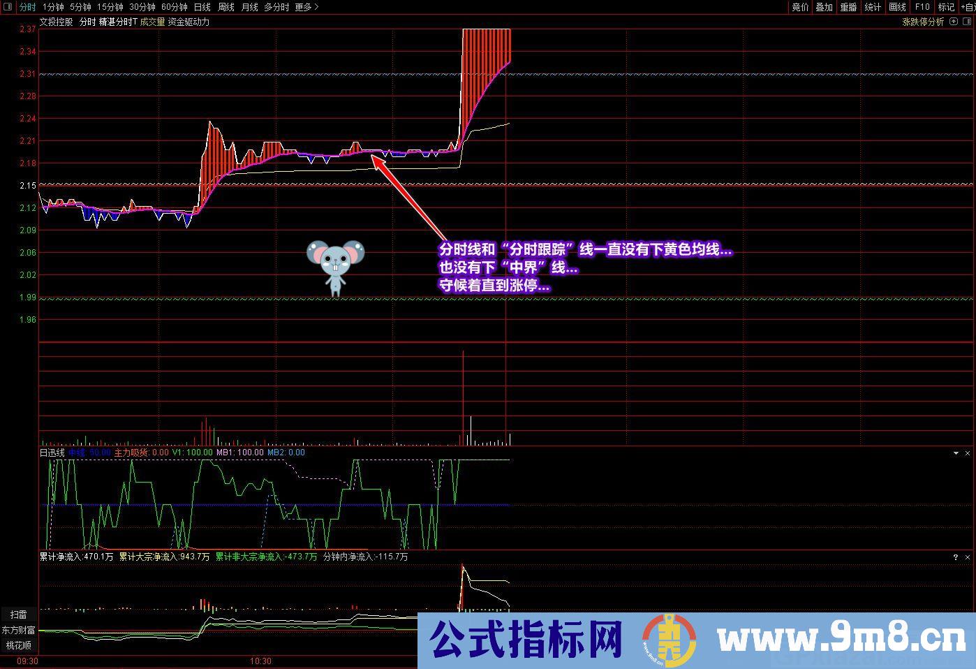 廷进 精湛分时T 把握和看到趋势运行轨迹 通达信主图指标 源码 贴图 无未来