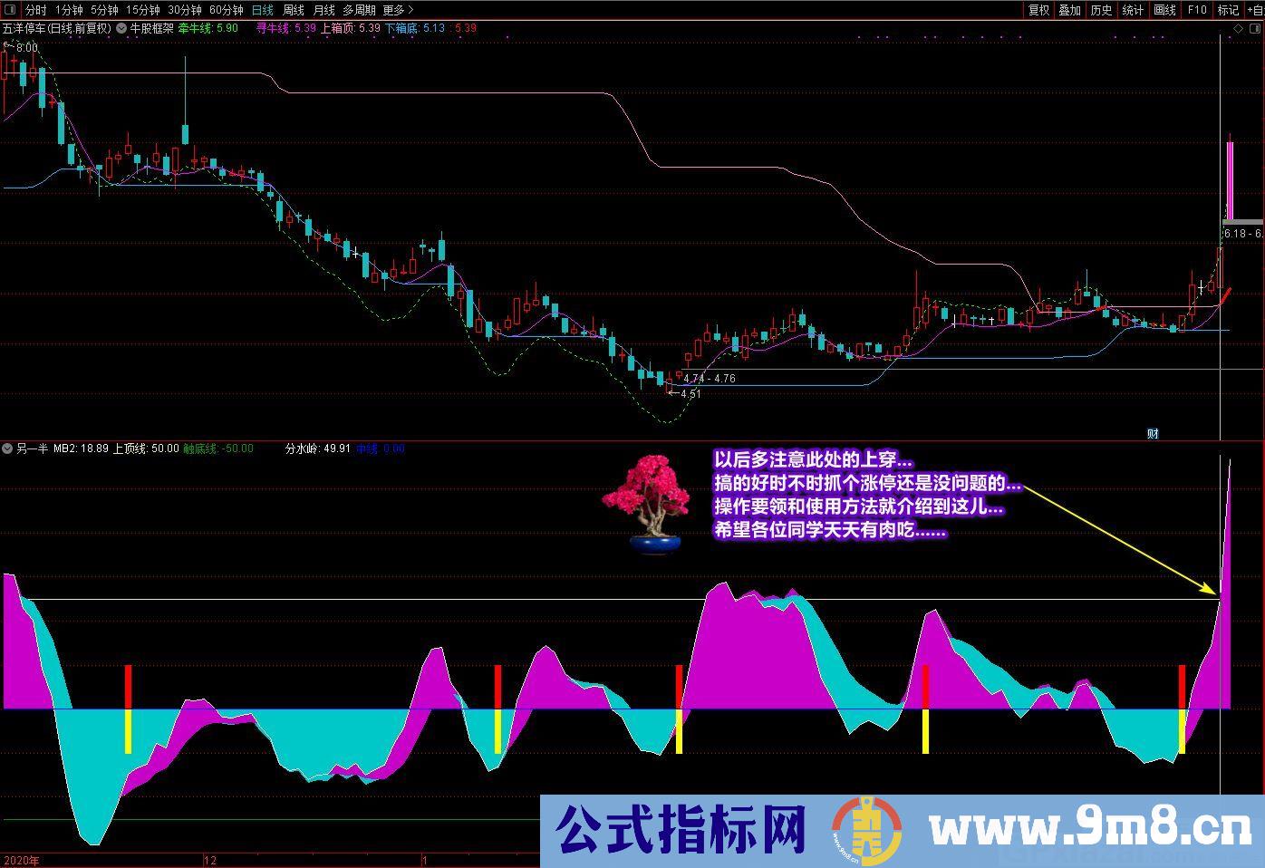 有明确的入场信号 短线波段操作指标 廷进元宝另一半 通达信副图指标 源码 贴图 无未来