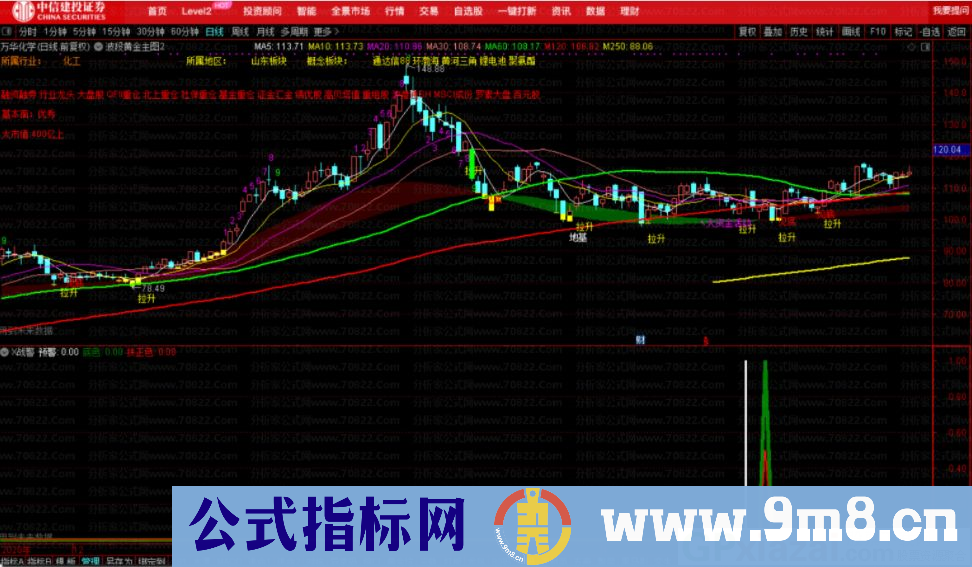 大白马寻底 X战警 通达信副图指标 源码 贴图 使用方法