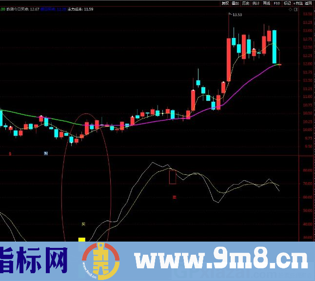 买卖抄底 机会自己把握 通达信副图指标 源码 贴图 无未来函数