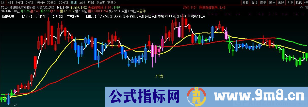 飞龙 通达信主图/选股指标 源码 贴图