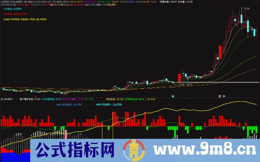 通达信神秘黑洞副图指标 解密主力必胜 源码 贴图