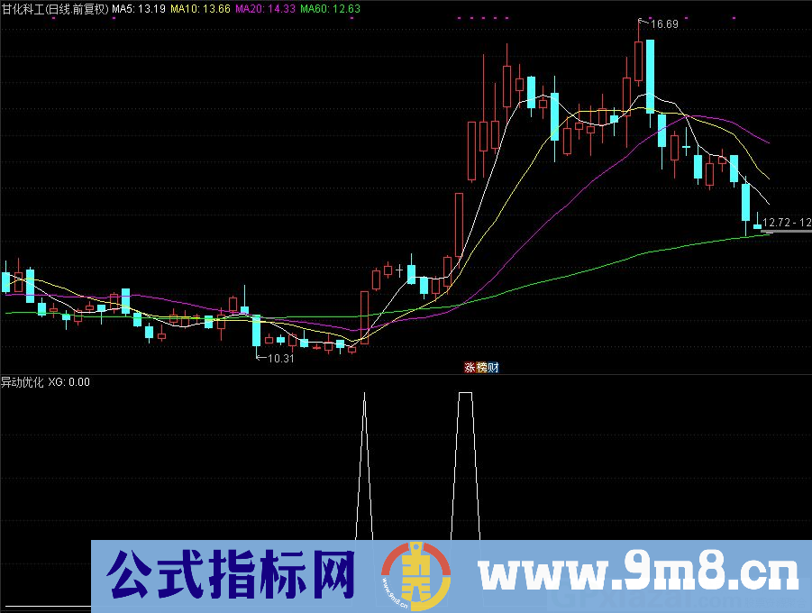 通达信异动优化副图指标 源码 贴图