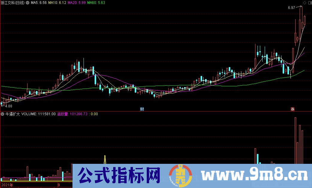 通达信牛逼扩大副图指标 源码 贴图