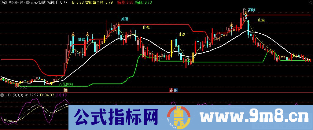 通达信心花怒放主图指标 源码 贴图