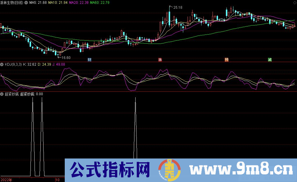 通达信赶紧抄底副图/选股指标 源码 贴图