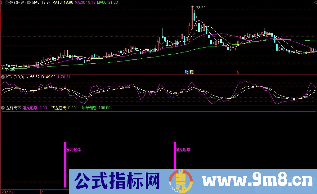 通达信龙行天下副图指标 源码 贴图