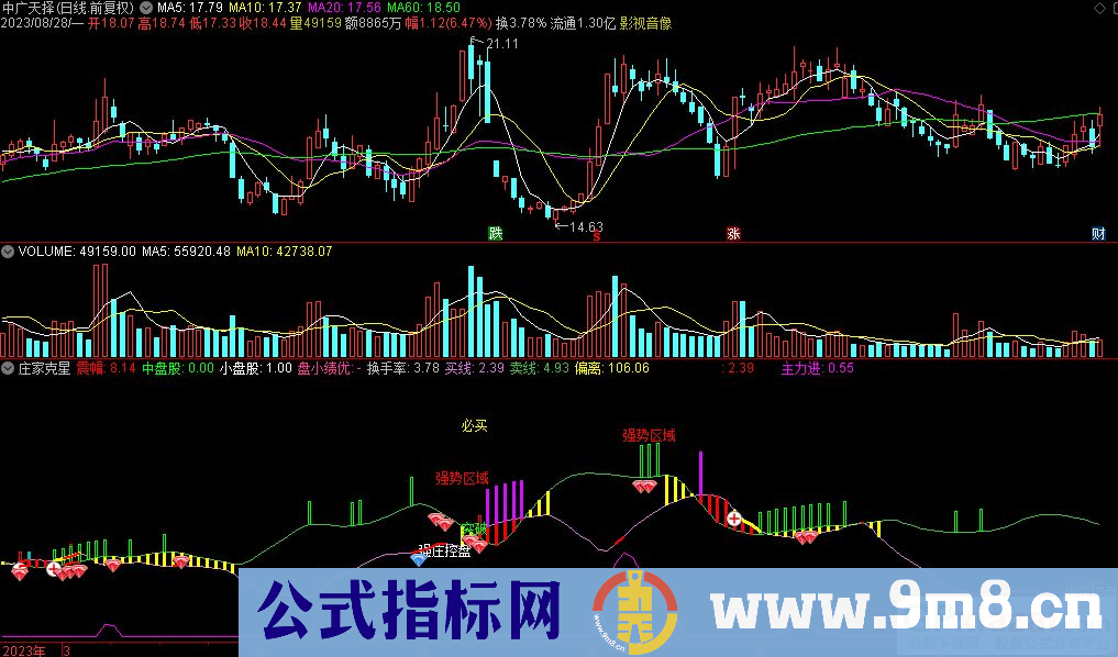 通达信庄家克星副图指标 源码 贴图
