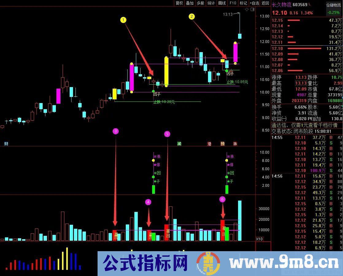 通达信2023涨停因子【基因+因子 尾盘阴线信号】基因不死 涨停不止 精选思路设计