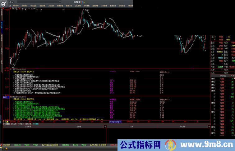 大智慧十大股东分析（大智慧 副图指标）