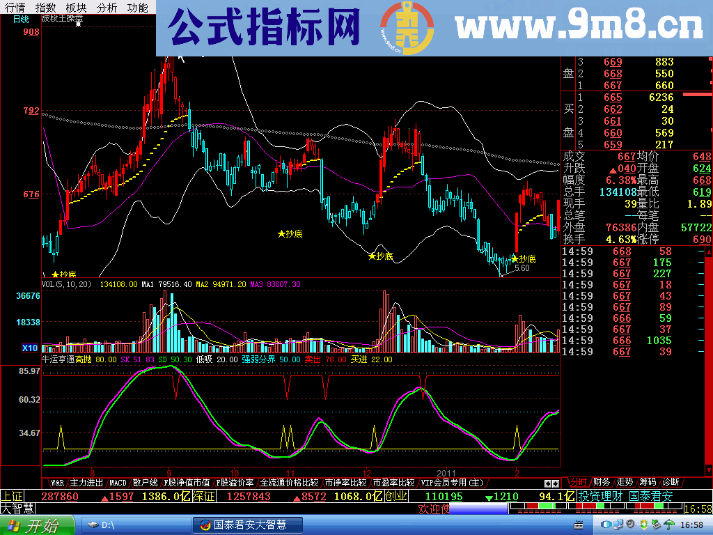 主副图给力--百战百胜主副图公式源码贴图