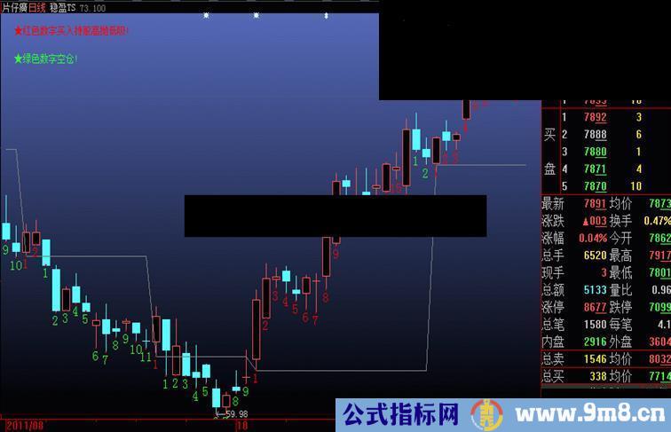 大智慧TS稳盈系列主图，无未来