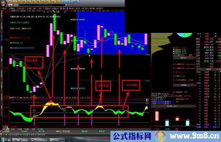 大智慧高抛低吸副图指标