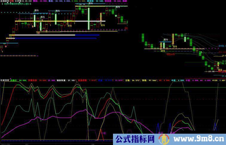 大智慧最敏感的价量顶底指标源码