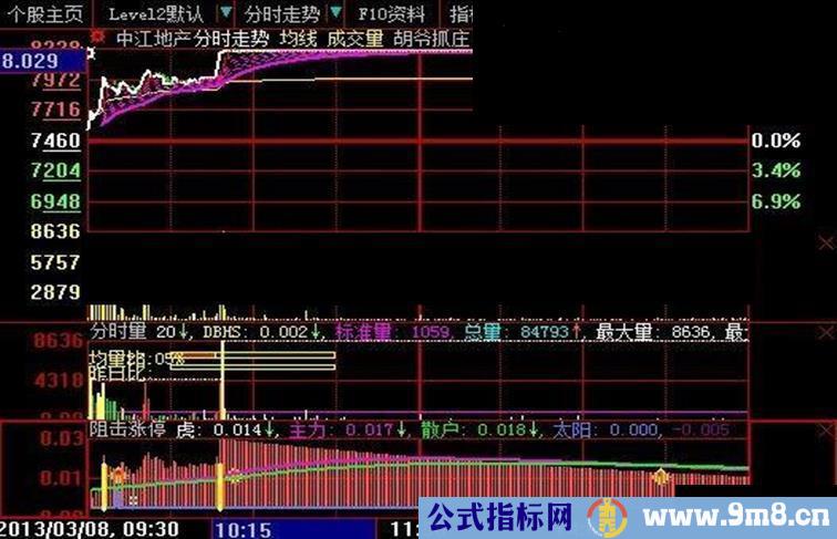 大智慧抓住每一只涨停股分时指标