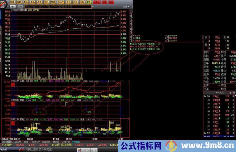 大智慧分笔统计指标