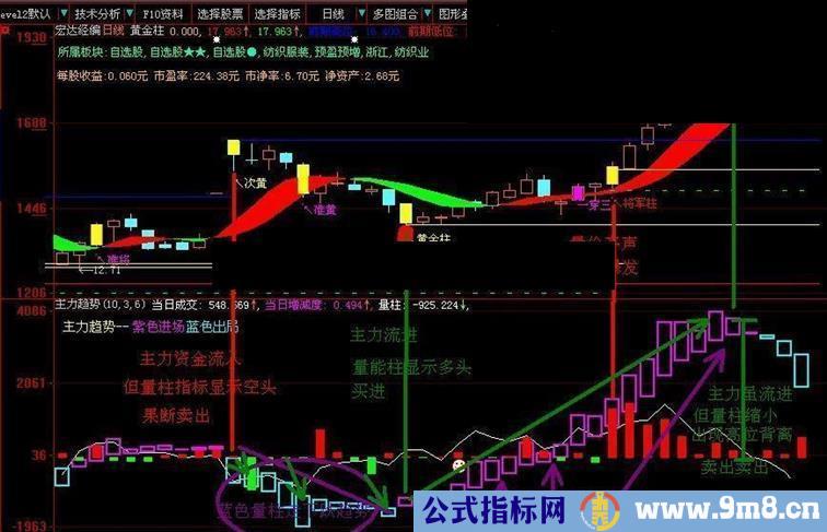 大智慧主力资金与量柱有效结合按主力趋势做盘