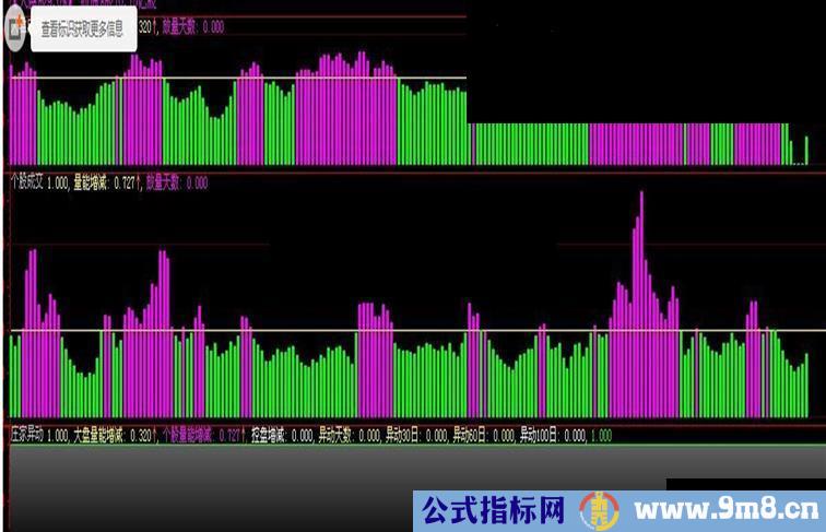 大盘成交个股成交庄家异动副图源码