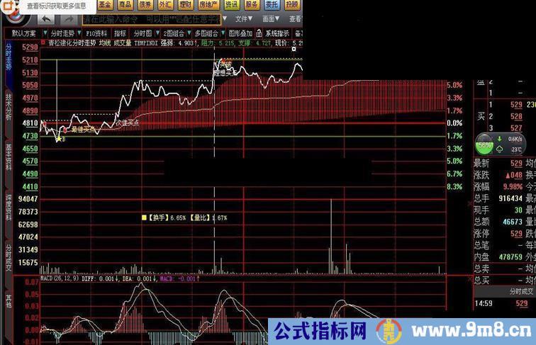 大智慧分时主图指标公式