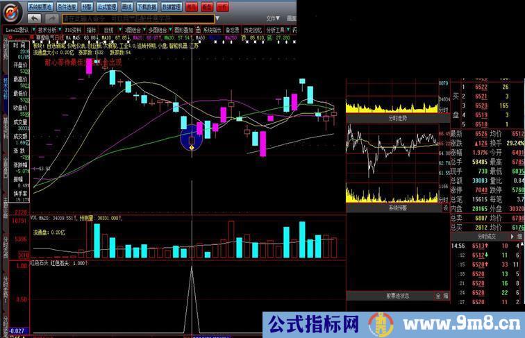 大智慧涨停回马枪系列二 红色石头（抄底专用，通达信、通用）