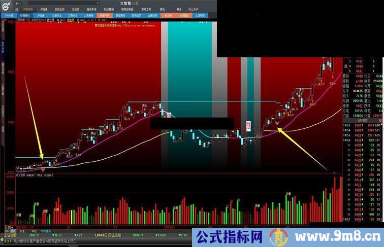 大智慧横S无敌海龟交易中线持仓（中线持仓指标主图 贴图）